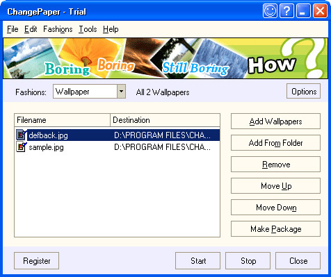 ChangePaper Screenshot
